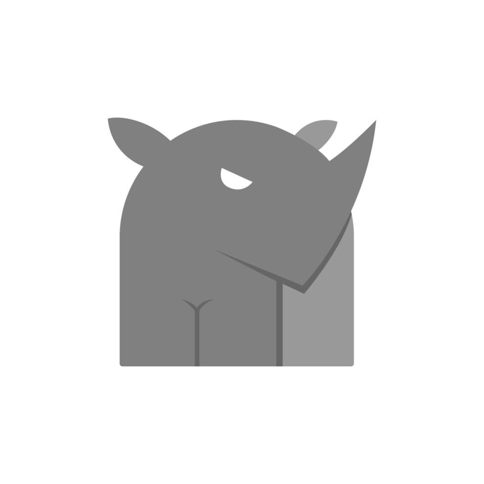 neushoorn logo pictogram symbool vector grafisch ontwerp