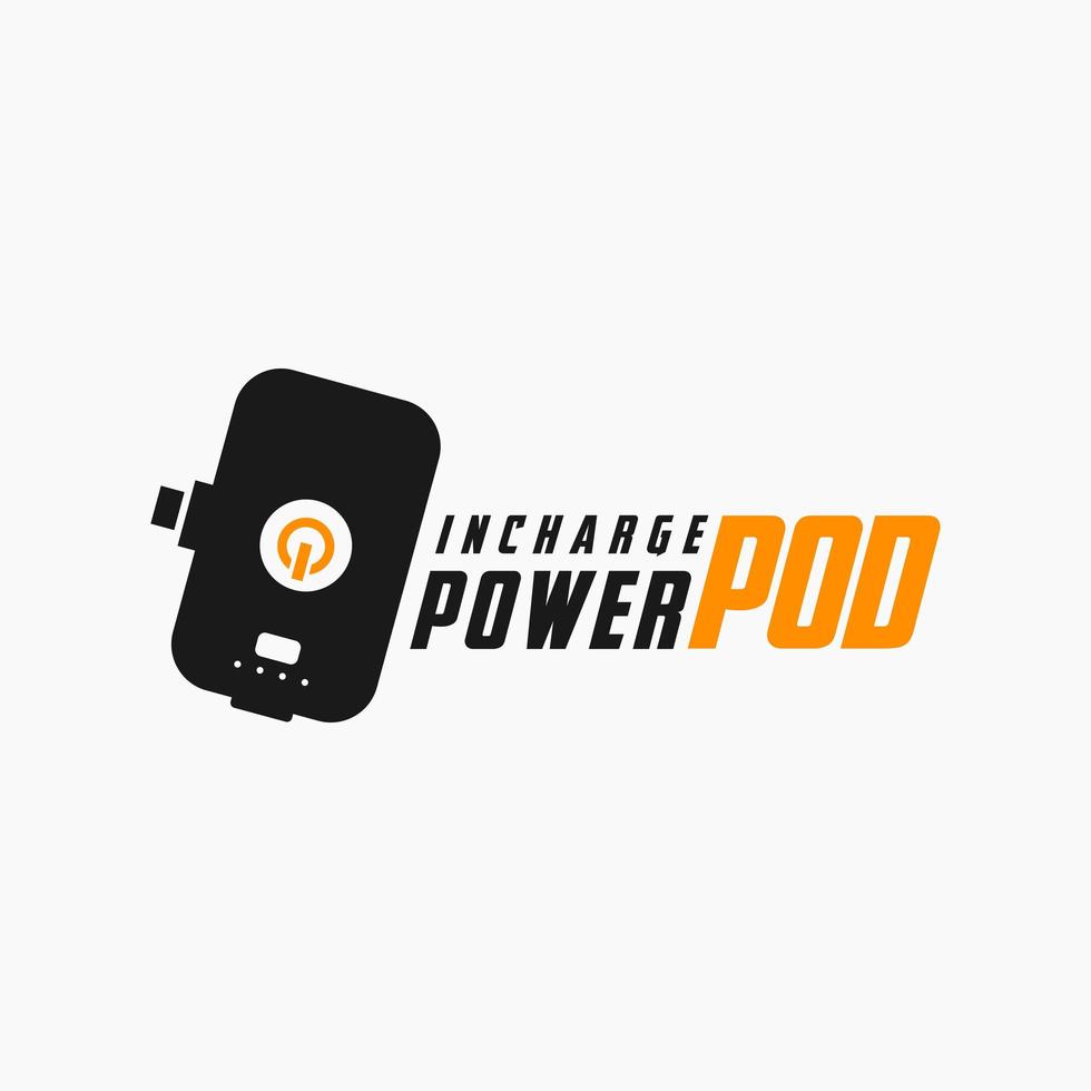 modern powerbank-logo vector