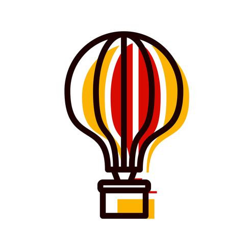 Luchtballon pictogram ontwerp vector