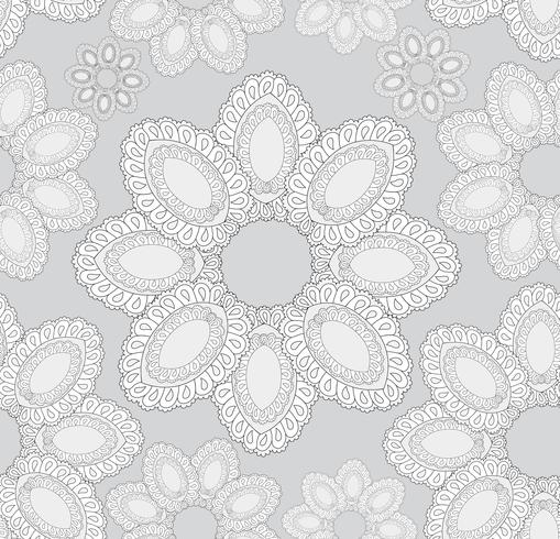 Abstract oosters bloemen naadloos patroon. vector