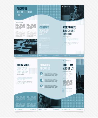 Vector Corporate Trifold Handoutsjabloon