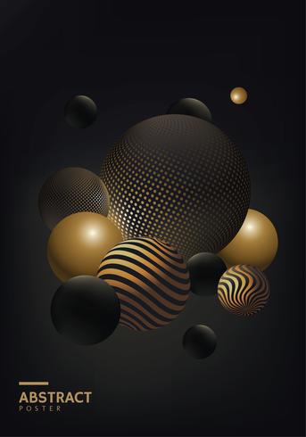 Abstracte balposter vector