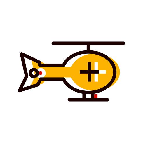 Helikopter pictogram ontwerp vector