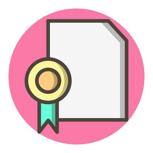 Diploma Icon Design vector