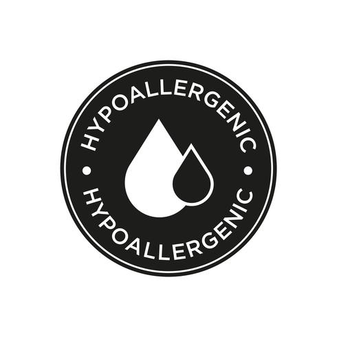 Hypoallergeen pictogram vector