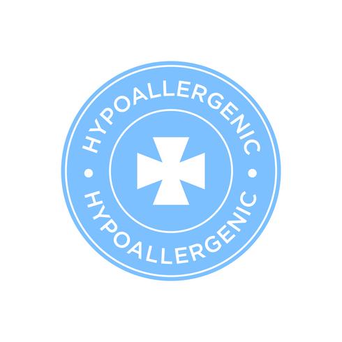 Hypoallergeen pictogram vector