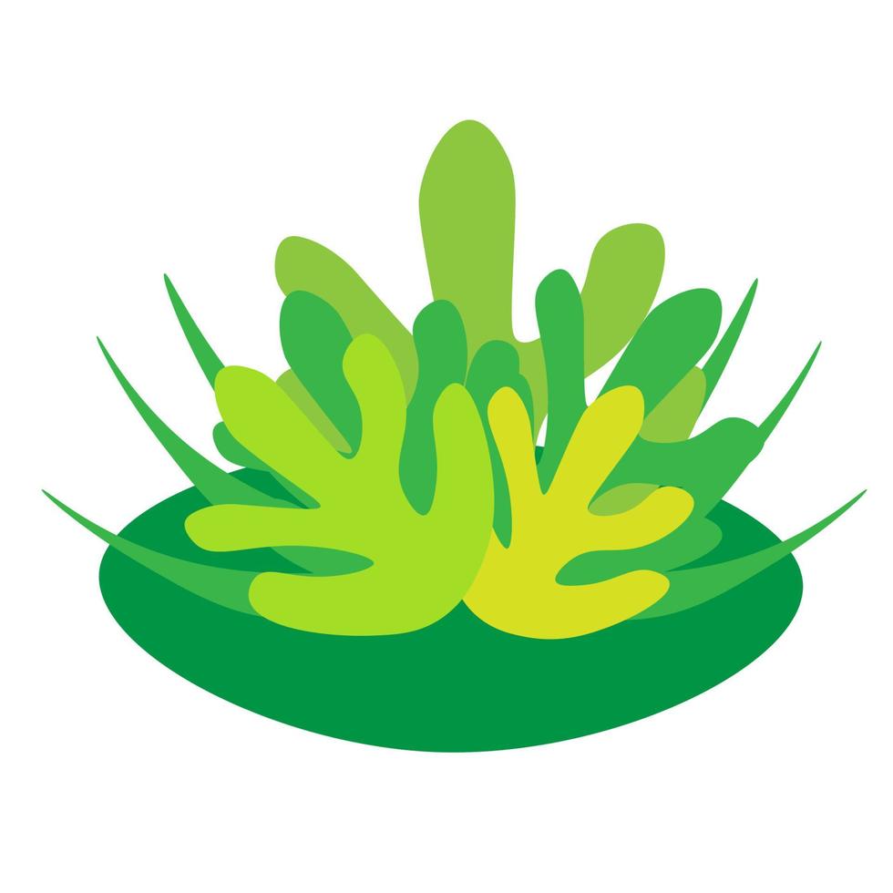 groen junglebos, logo met tropische bloemen. vector