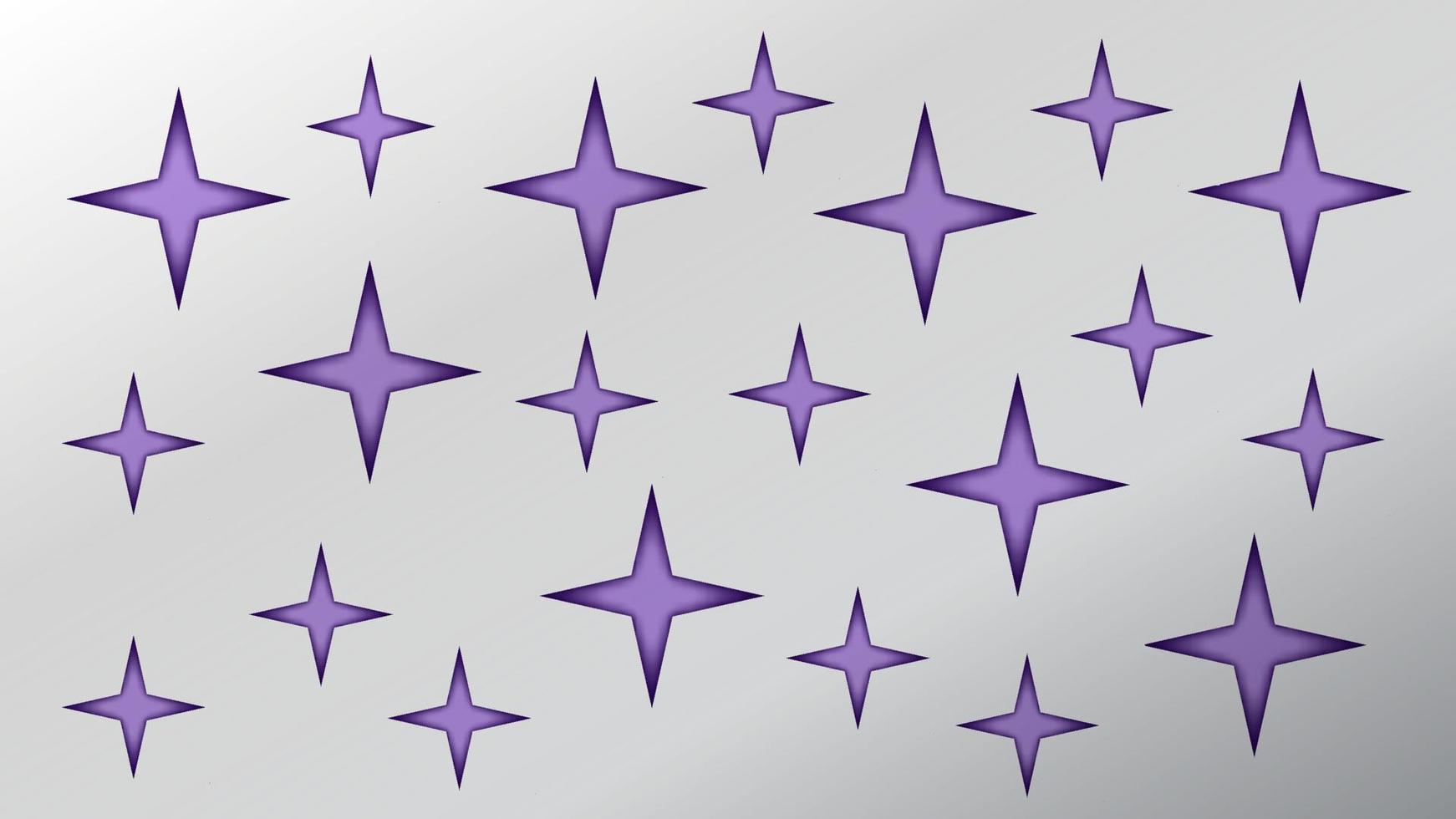 violette sterrenachtergrond met schaduwen. kleurrijke gesneden papier geometrische vormen. vector