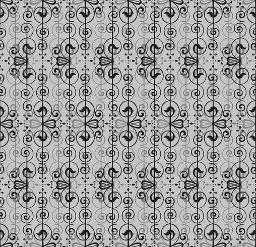 Abstract naadloos patroon. Retro swirl lijn ornament. vector