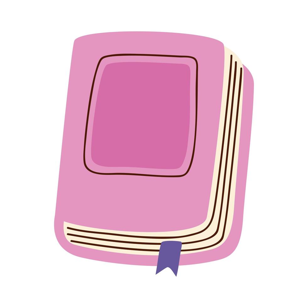 boek roze omslag vector
