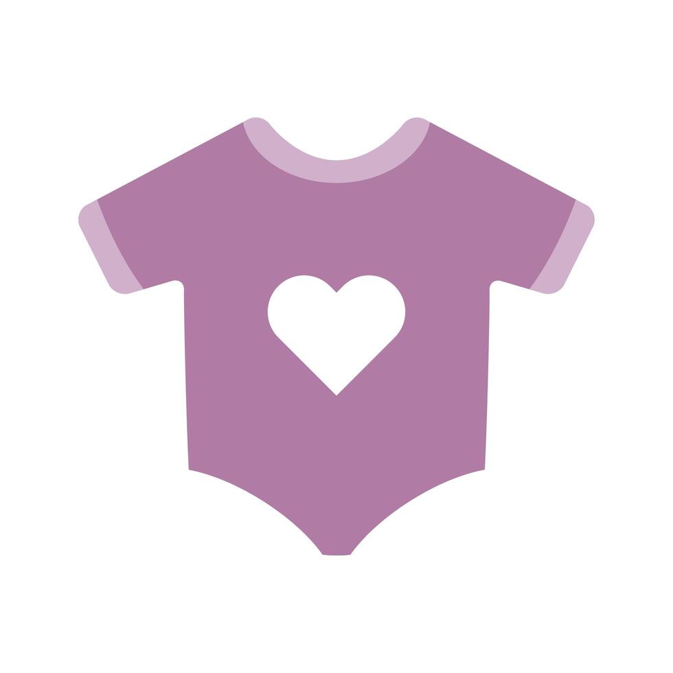 schattige kleding baby accessoire icoon vector