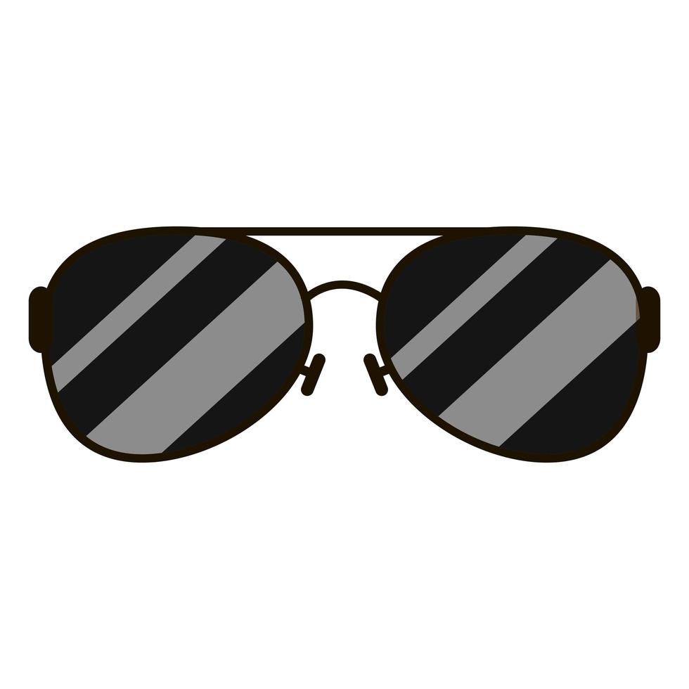 zomer zonnebril optische accessoire pictogram vector