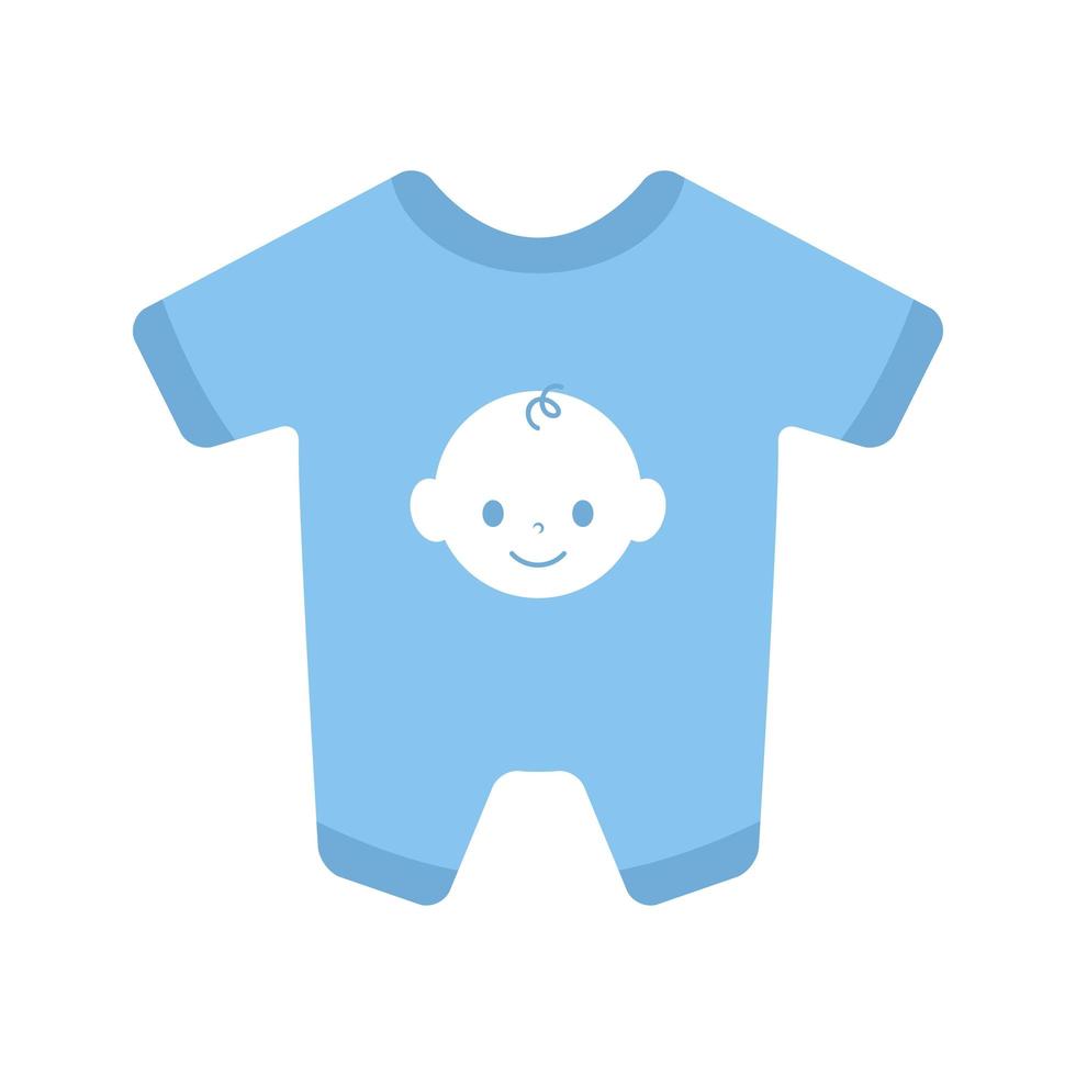 schattige kleding baby accessoire icoon vector