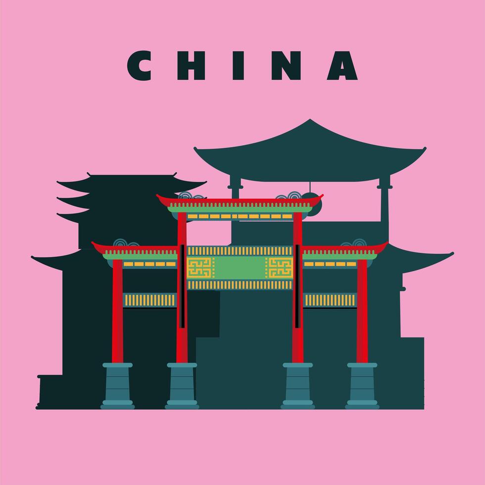 Chinese cultuurkaart vector