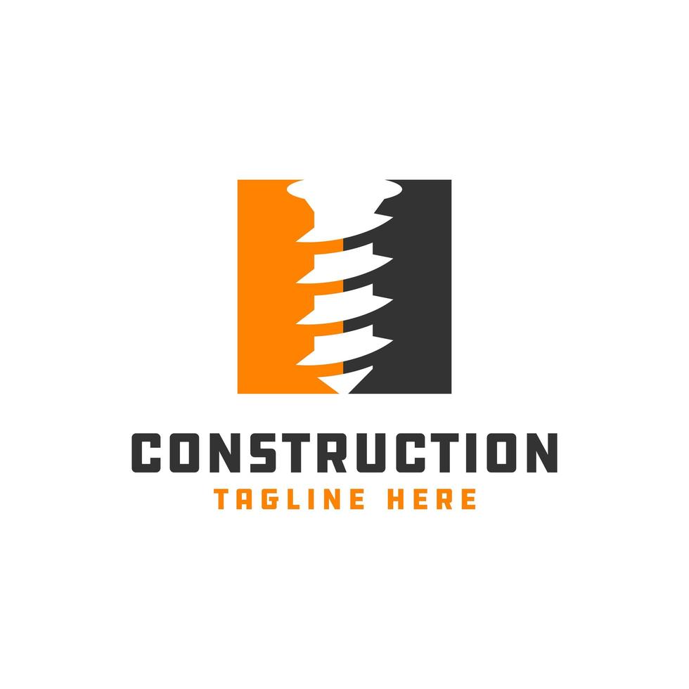 modern gebouw constructie logo vector