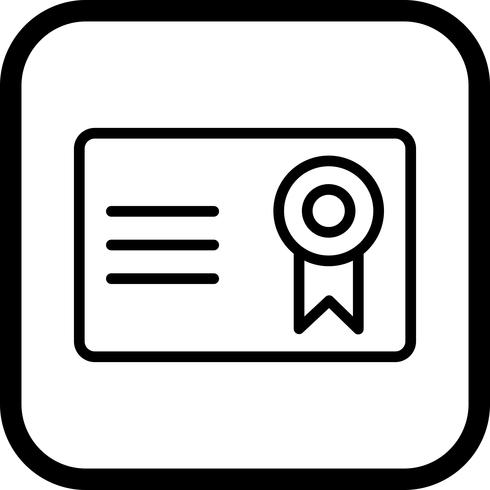 Certificaat pictogram ontwerp vector