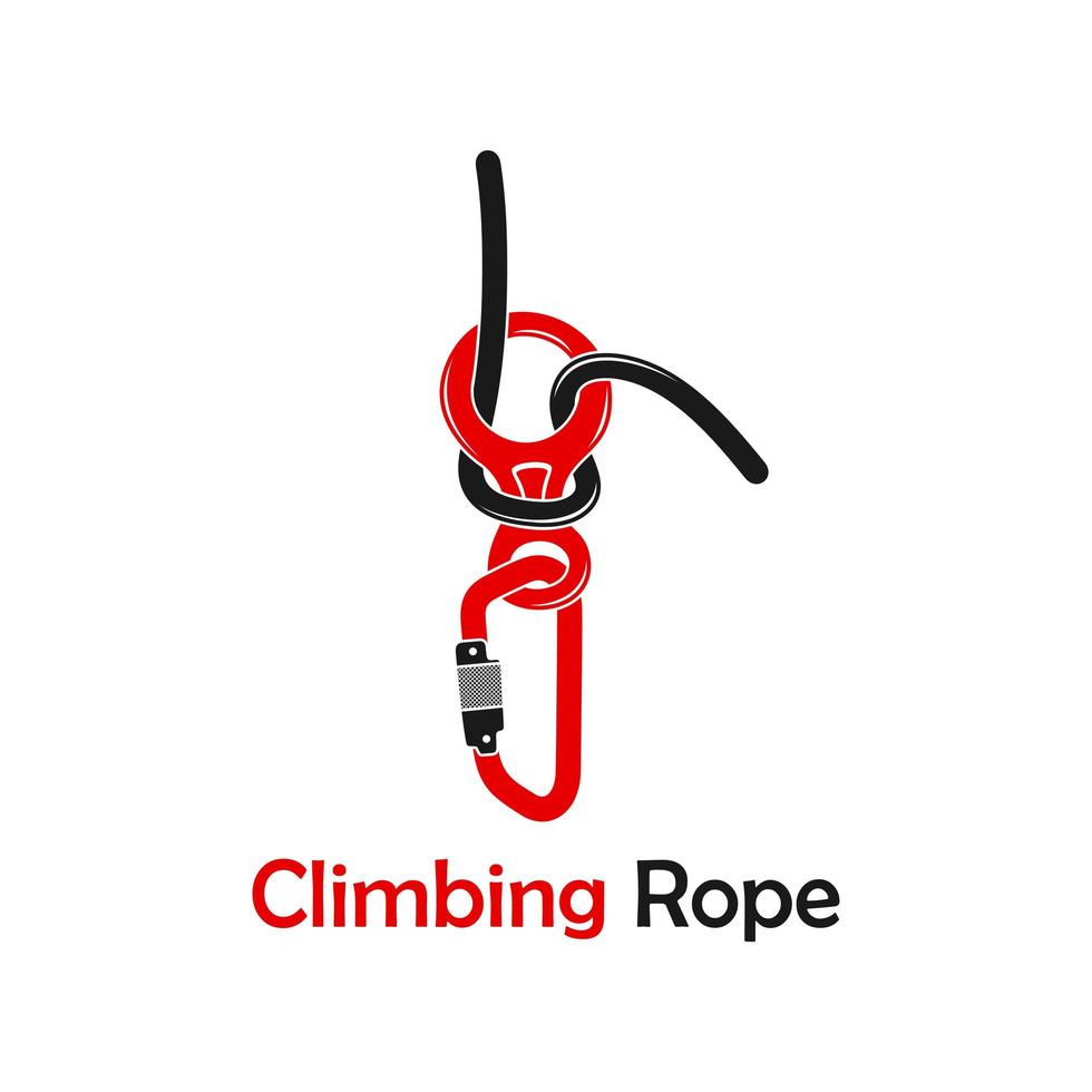 bergbeklimmen touw logo vector