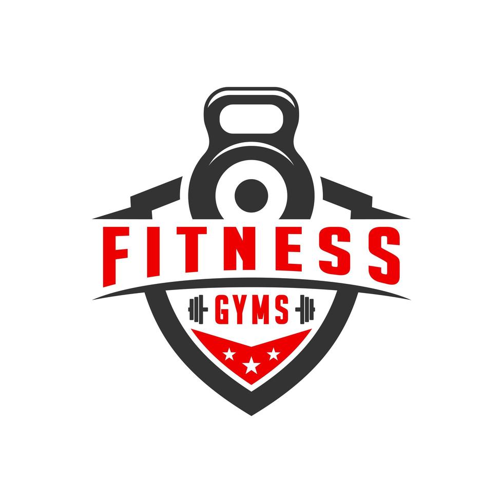 sport fitness schild logo ontwerp vector