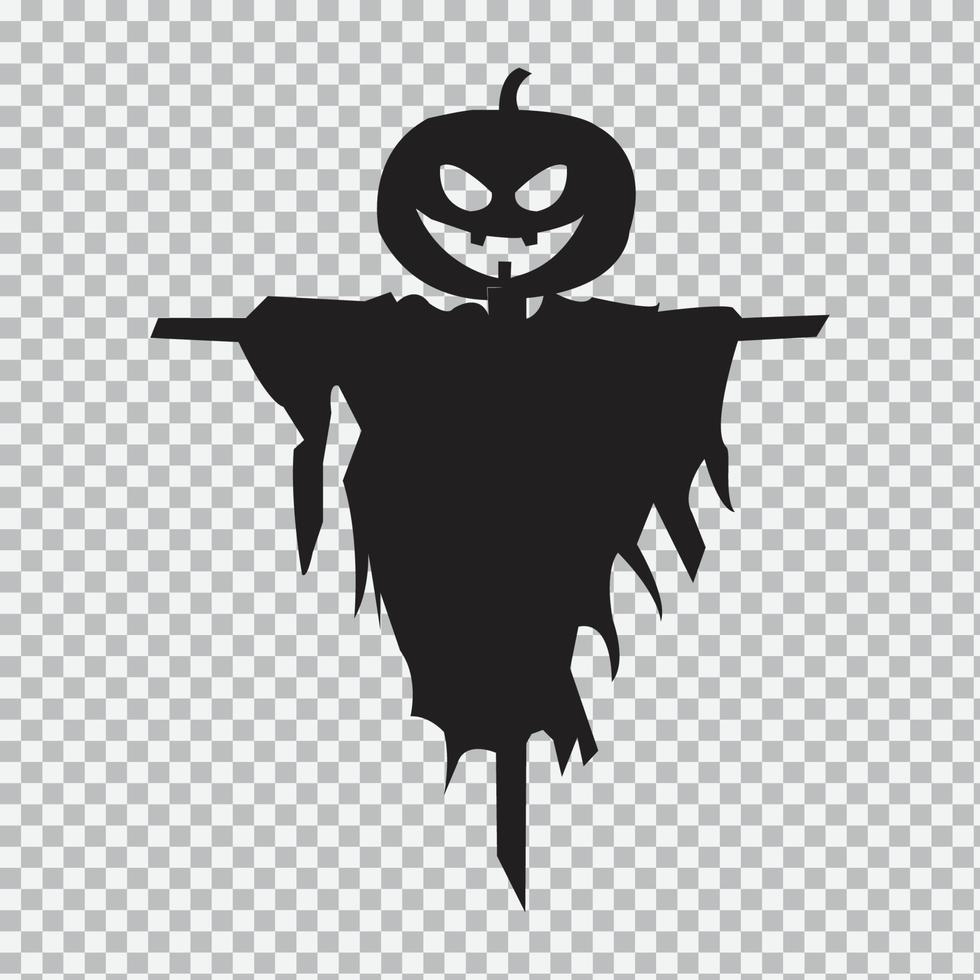 halloween spook silhouet vector