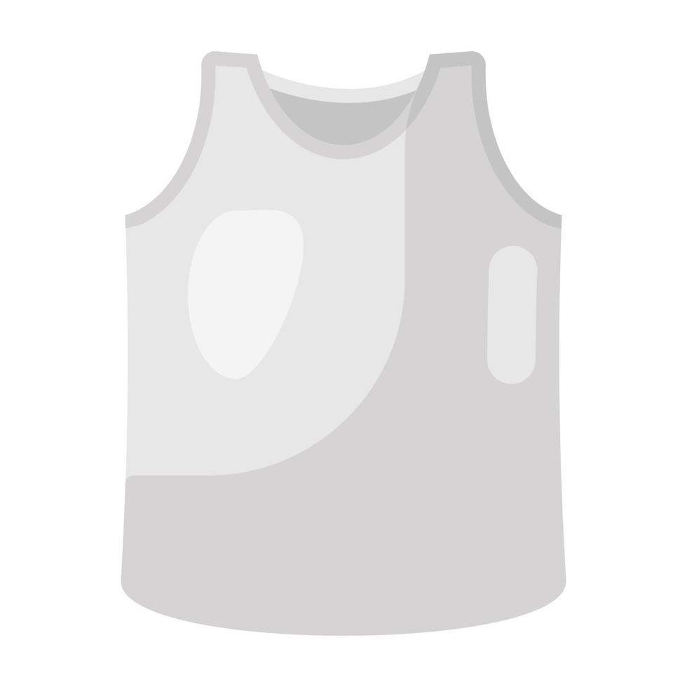 mouwloos shirt met tanktop vector