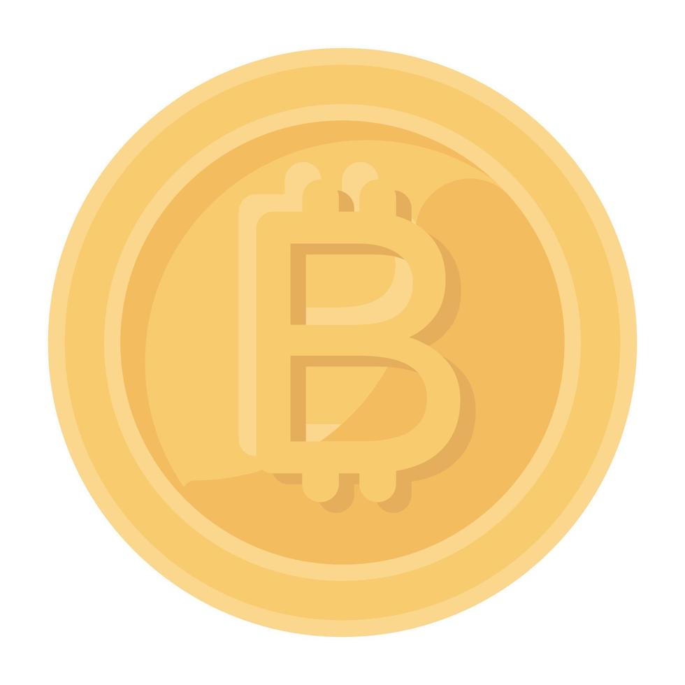 een moderne vector van bitcoin