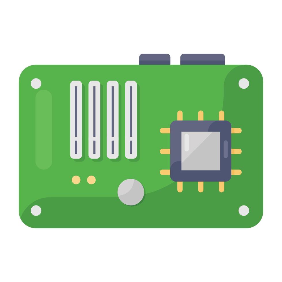 ontwerp van elektronische moederbordcomputerhardware; vector