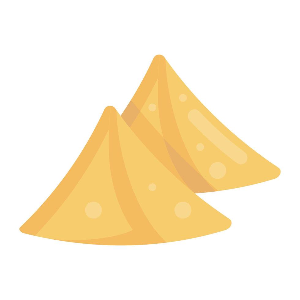 traditionele samosa's in modern vector