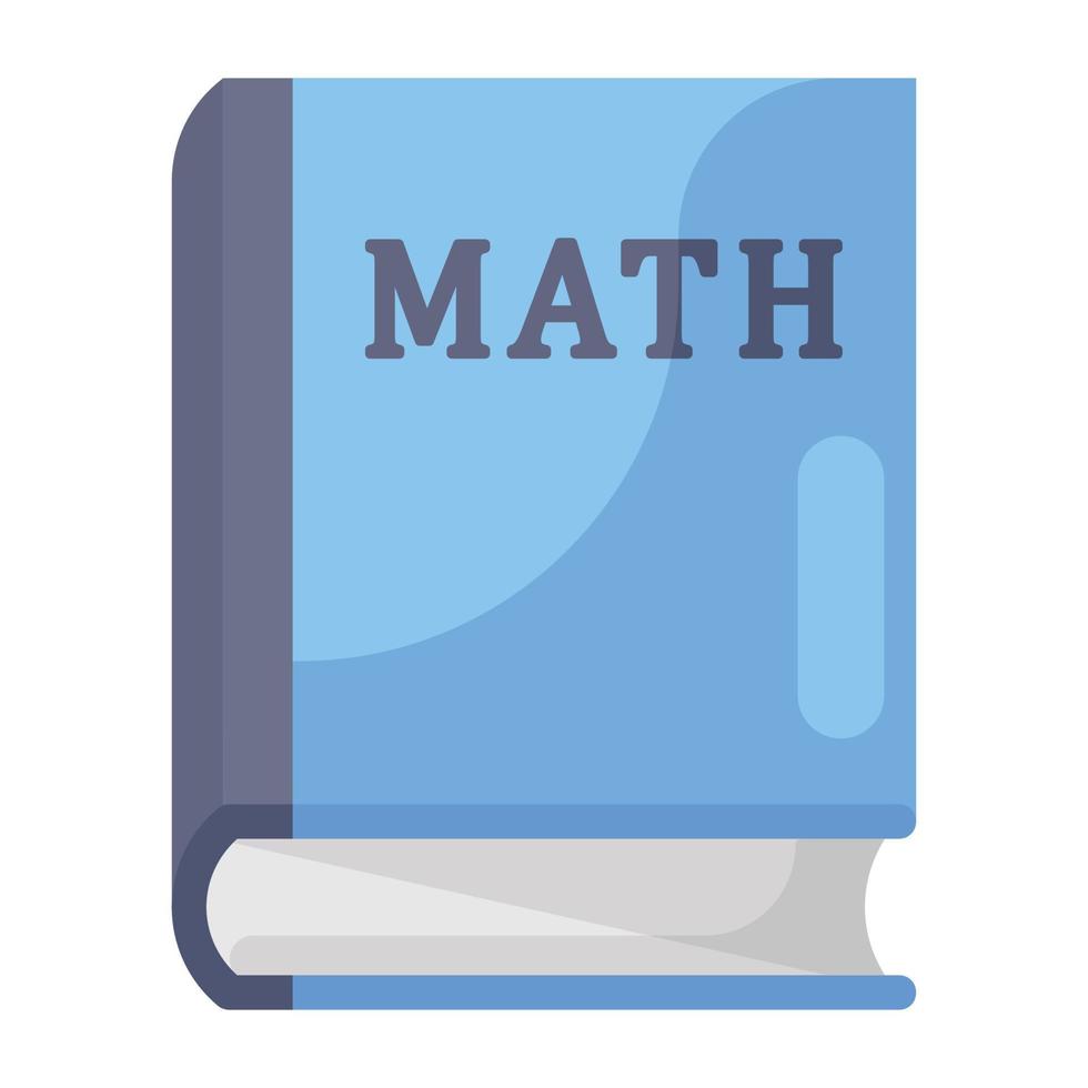 een wiskundeboek om te studeren vector