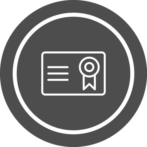 Certificaat pictogram ontwerp vector