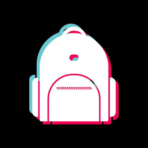 bagpack pictogram ontwerp vector