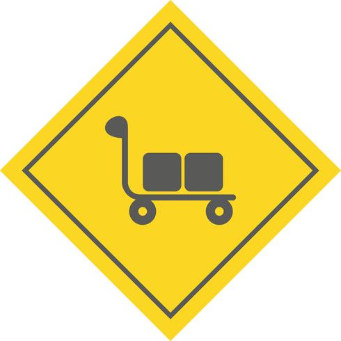 Trolley pictogram ontwerp vector