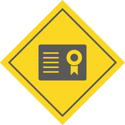 Certificaat pictogram ontwerp vector