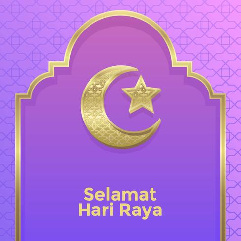 selamat hari raya vector