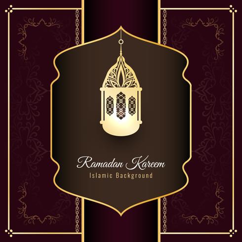 Abstracte stijlvolle Ramadan Kareem religieuze achtergrond vector