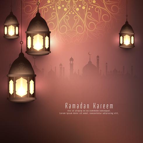 Abstracte Ramadan Kareem islamitische achtergrond vector