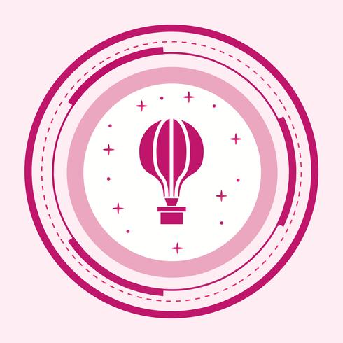 Luchtballon pictogram ontwerp vector