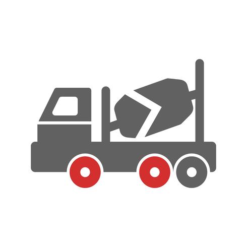 Betonmixer pictogram ontwerp vector