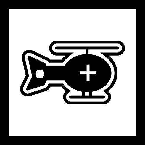 Helikopter pictogram ontwerp vector