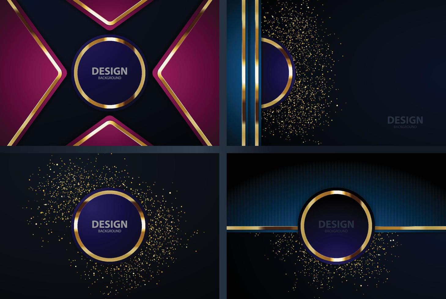 gouden banner abstract vector achtergrondbord voor tekst en berichtontwerp modern. vector illustratie