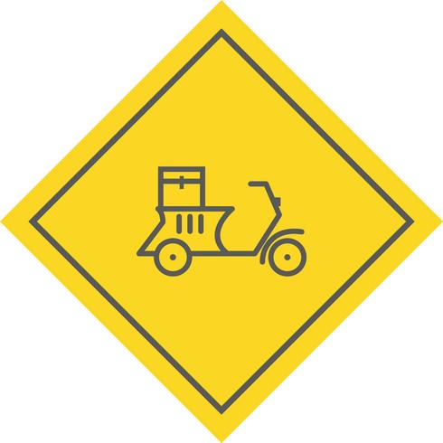 Levering motorfiets pictogram ontwerp vector