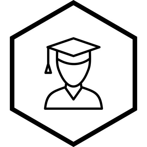 Mannelijke student pictogram ontwerp vector
