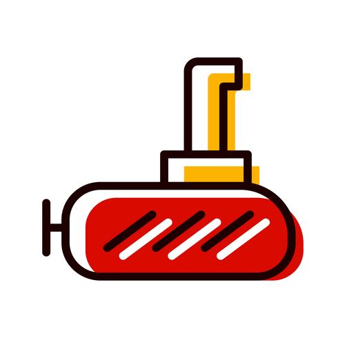 Onderzeeër pictogramontwerp vector