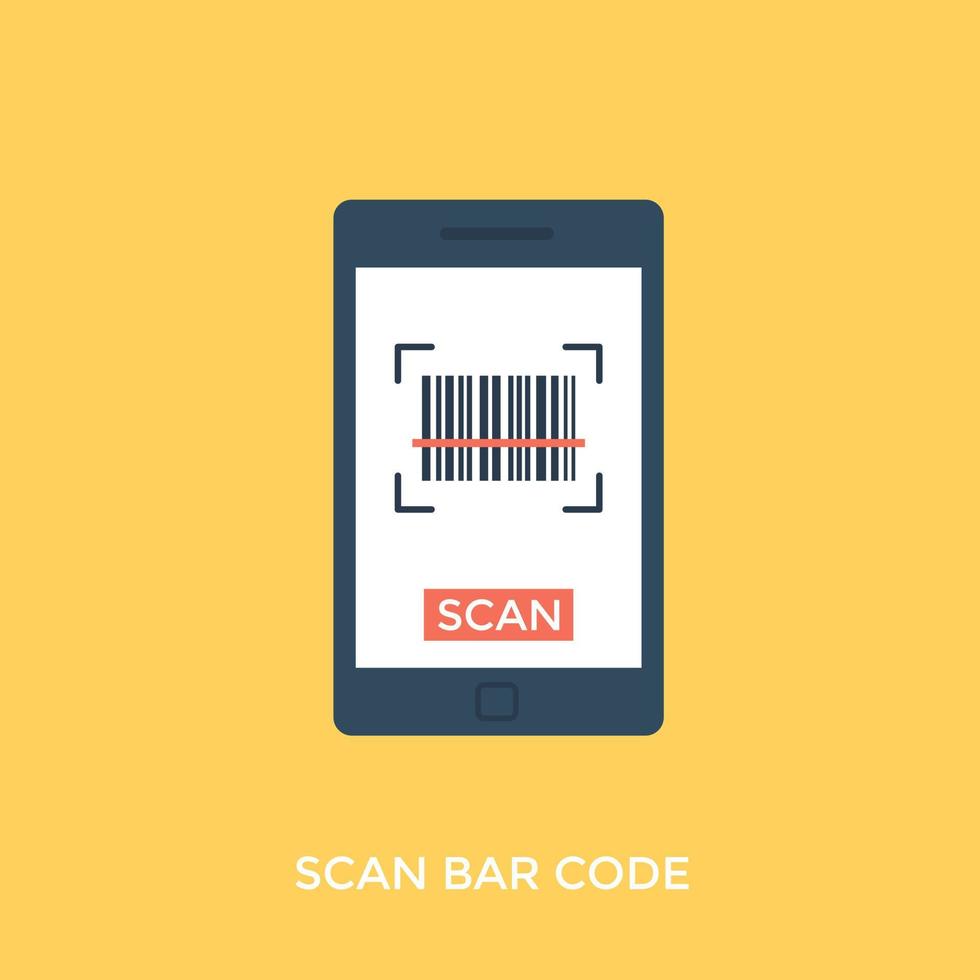 scan barcode concepten vector