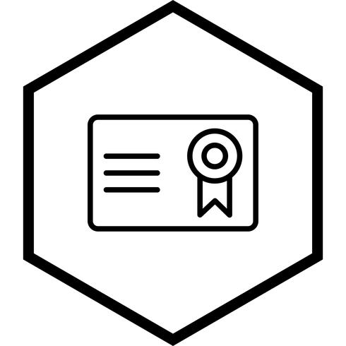 Certificaat pictogram ontwerp vector