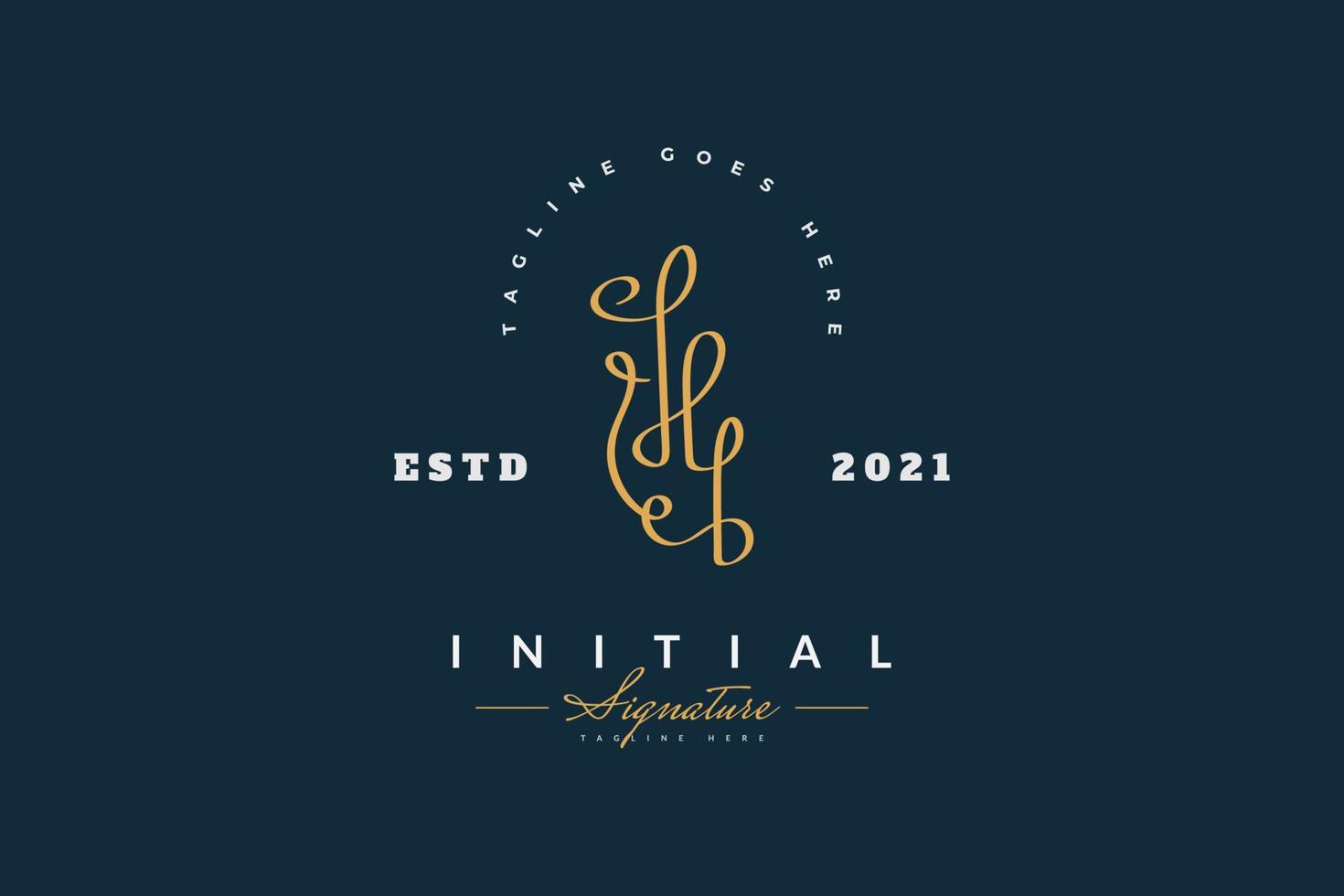 elegante hb beginletter logo ontwerp in vintage handschriftstijl. hb handtekening logo of symbool voor bruiloft, mode, sieraden, boutique, botanische, bloemen en zakelijke identiteit vector