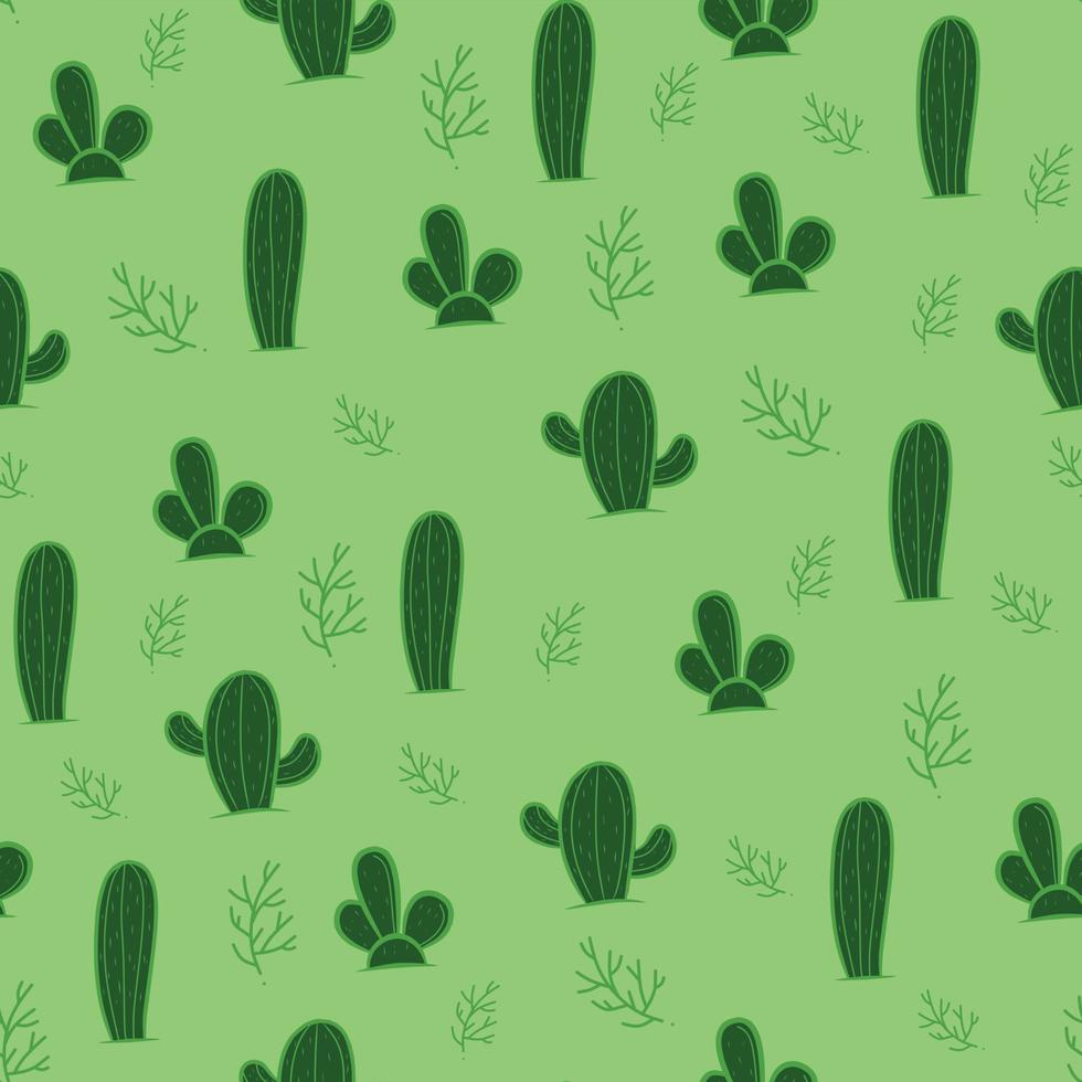 Kaktus patroon achtergrond vector