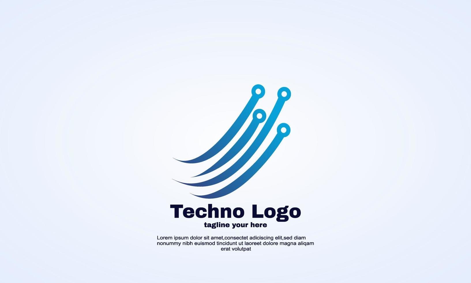 abstracte technologie logo ontwerpen vector concept eenvoudige tech