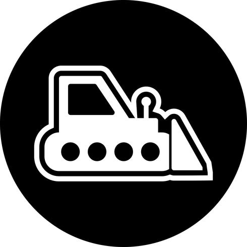 Bulldozer pictogram ontwerp vector