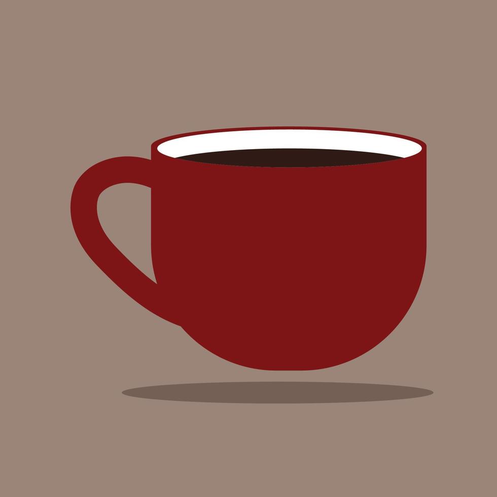 illustratie vector kopje koffie voor coffeeshop