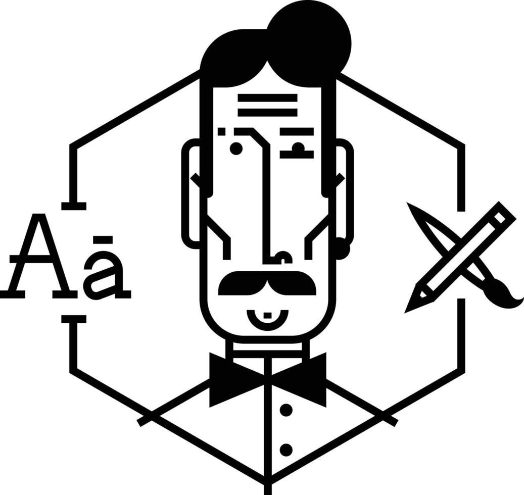 ideaal icoon voor uw flitsende ontwerpprojecten. afbeelding is geïsoleerd op een witte achtergrond. karakter in de cartoon-stijl. avatar van een jonge man in een vector. platte stijliconen. vector